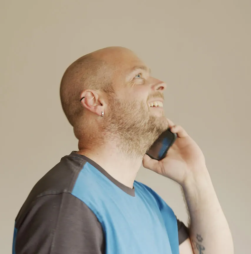 Tobias Vogelsang im Kundengespräch